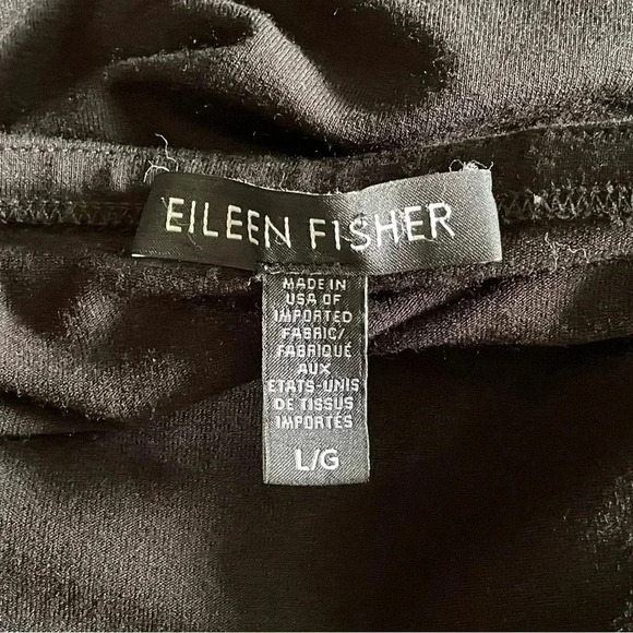 Eileen Fisher Viscose Spandex Jersey Tunic Dolman Sleeve Boat Neck Top Women L - Picture 6 of 7